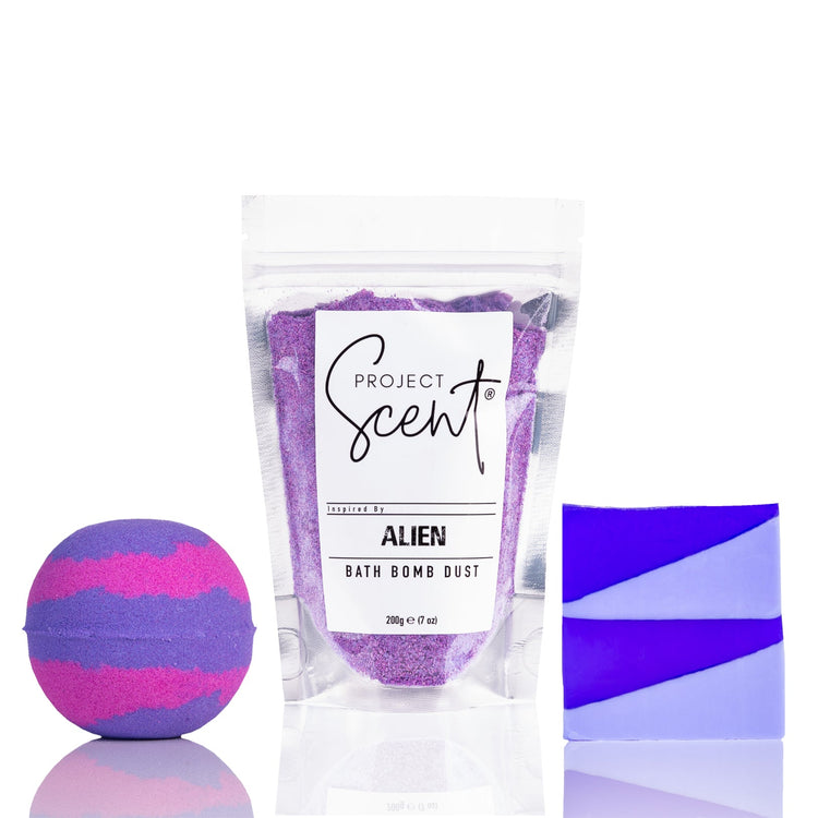 Perfume inspired bundles with handmade bath body and home fragrance products by Project Scent