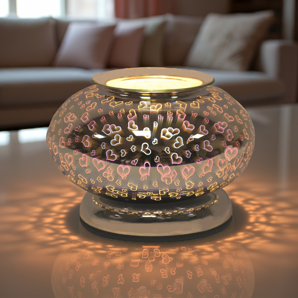 Electric Wax Melt Burner Touch - 3D Heart Ellipse AR1686