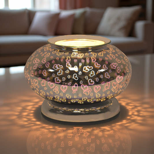 Electric Wax Melt Burner Touch - 3D Heart Ellipse AR1686