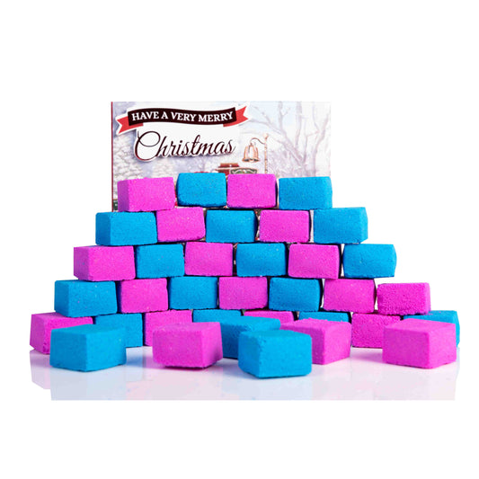 Christmas Kids 32 Bath Bomb Blocks Gift Set