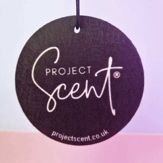 Black Felt Round Car Air Freshener – Long-Lasting, Bold Fragrance
