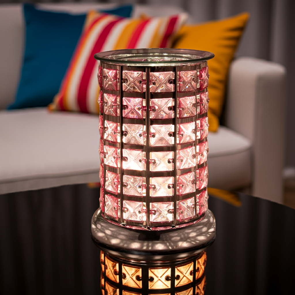 Electric Wax Burner Crystal Touch Sensitive Pink LP46010