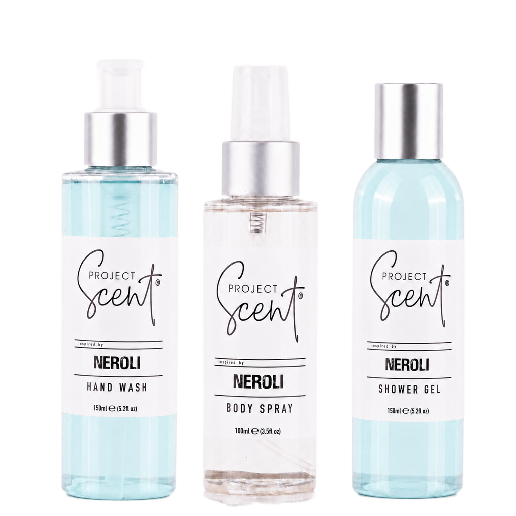 Neroli Inspired Bundle | Shower Gel, Hand Wash & Body Spray