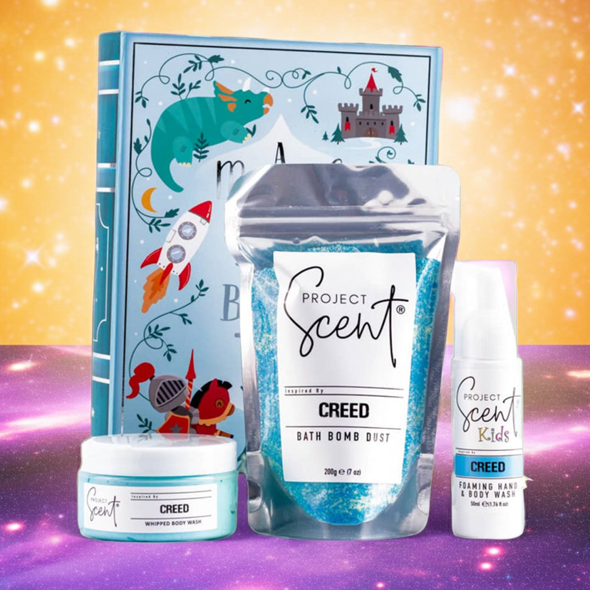 Book Box Gift Set – Bath Dust, Foamer & Soufflé