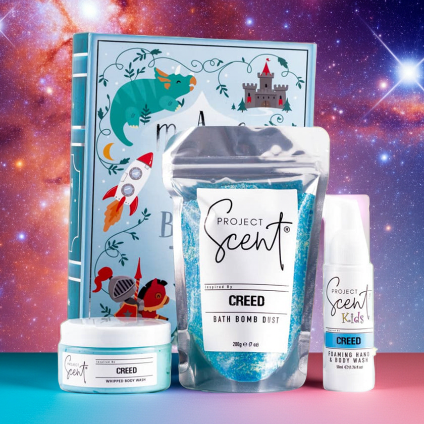 Book Box Gift Set – Bath Dust, Foamer & Soufflé