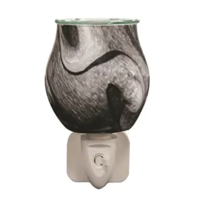 Wax Melter Plug-In – Grey Swirl (12cm) | Compact Electric Wax Burner AR1697