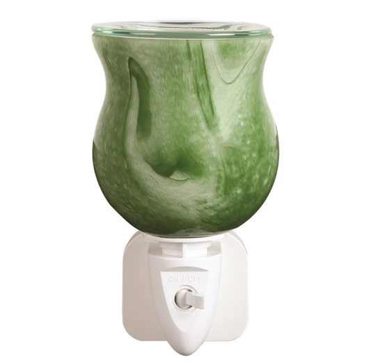 Wax Melter Plug-In – Green Swirl (12cm) | Stylish Electric Wax Warmer AR2337