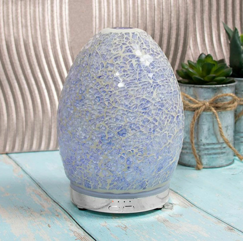 Lilac Mosaic Egg Aroma Humidifier Diffuser LP47488