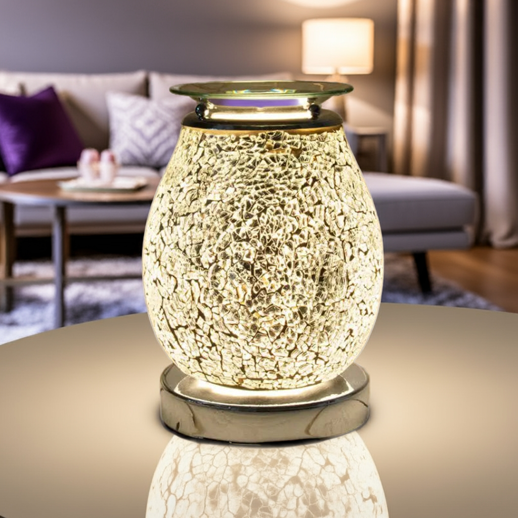 Jupiter Mosaic Electric Wax Burner | Touch Wax Melter 17cm AR1393