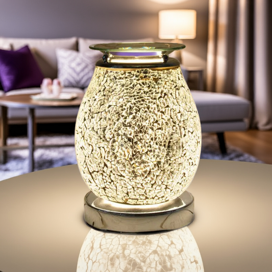 Jupiter Mosaic Electric Wax Burner | Touch Wax Melter 17cm AR1393