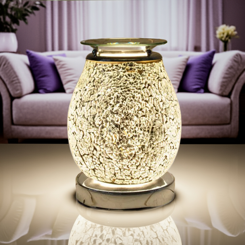 Jupiter Mosaic Electric Wax Burner | Touch Wax Melter 17cm AR1393