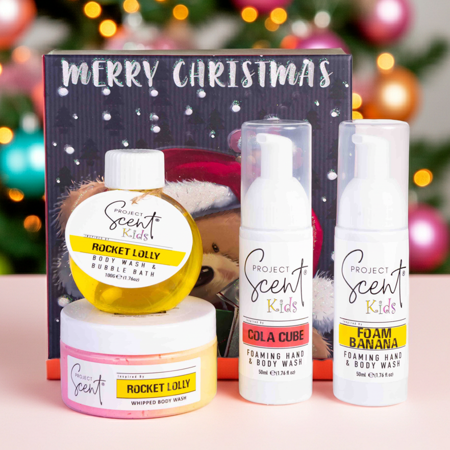 Christmas Kids Body Wash Bubble Bath & Foamer Gift Set