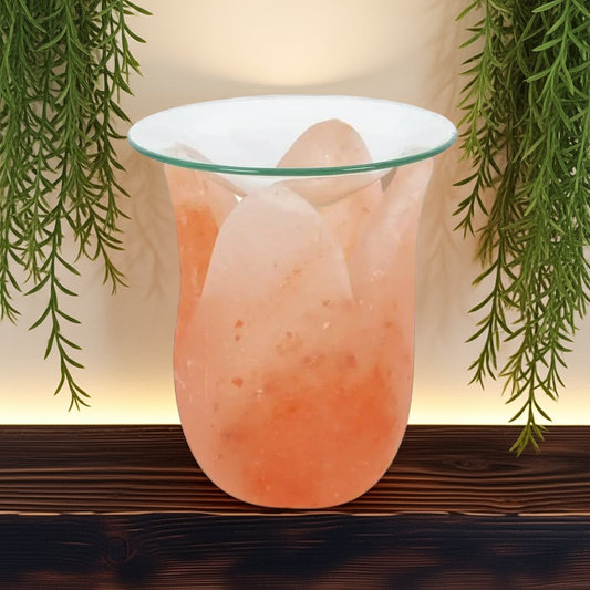 Tulip Shaped Himalayan Salt Oil Burner 1kg OB68430
