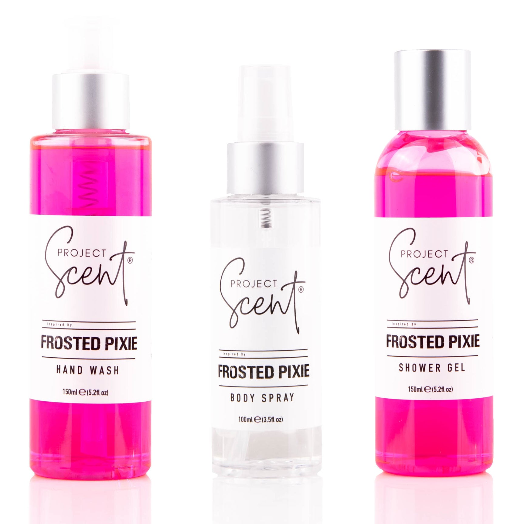 Frosted Pixie inspired bundle with hand wash shower gel and body spray handmade in the UK