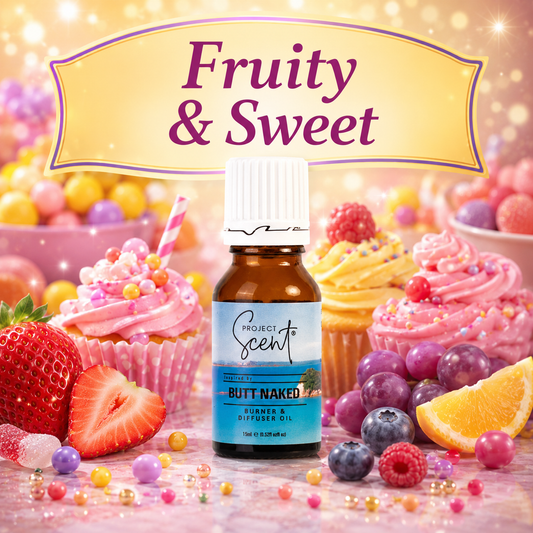 Fruity & Sweet Burner & Diffuser Oils – 15ml & 30ml
