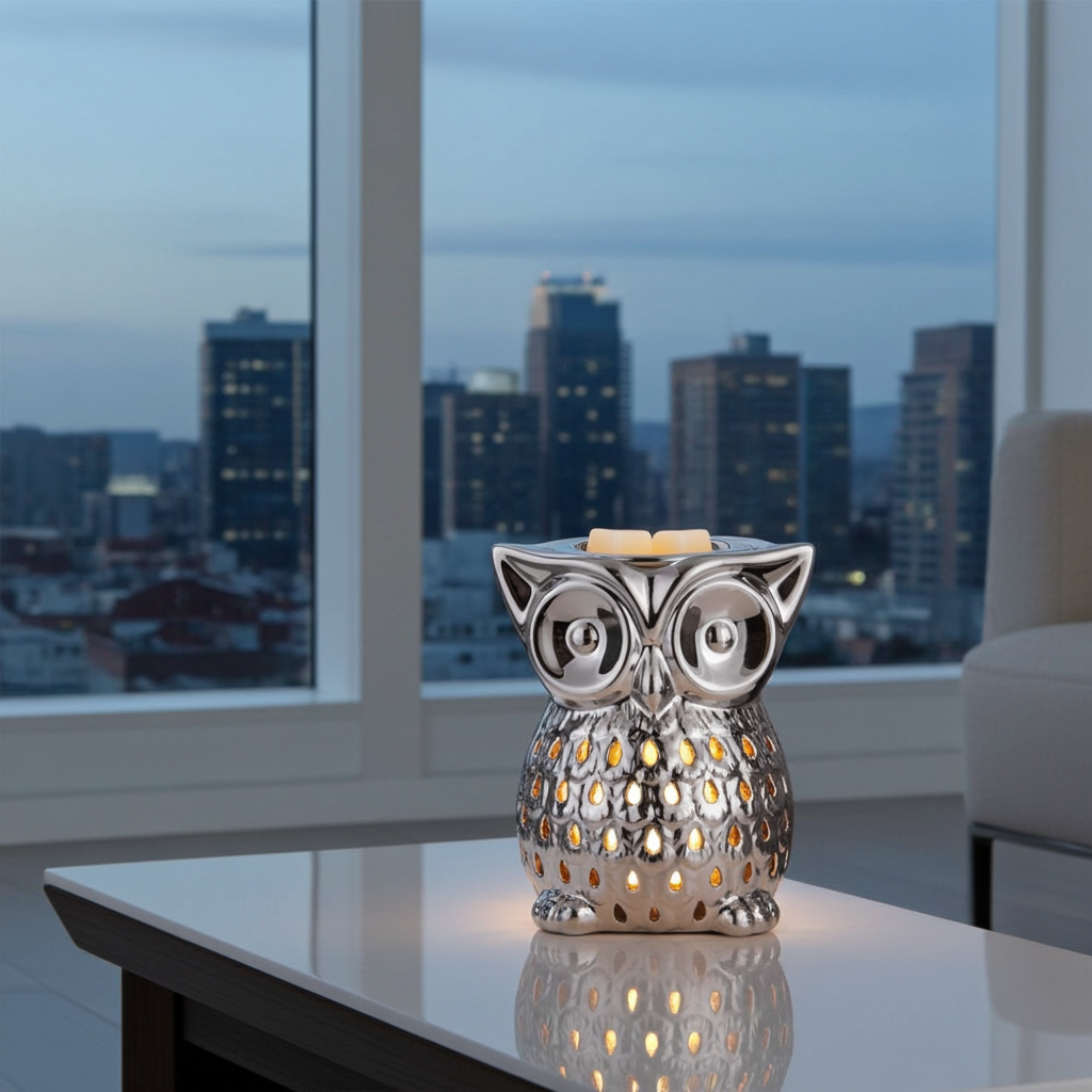 Chrome Owl Electric Wax Melt Burner