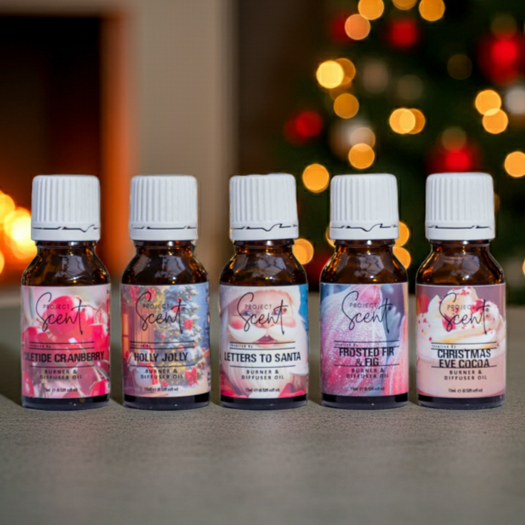 Seasonal Diffuser & Burner Oil 15ml | Christmas & Winter Fragrances | Handmade UK
