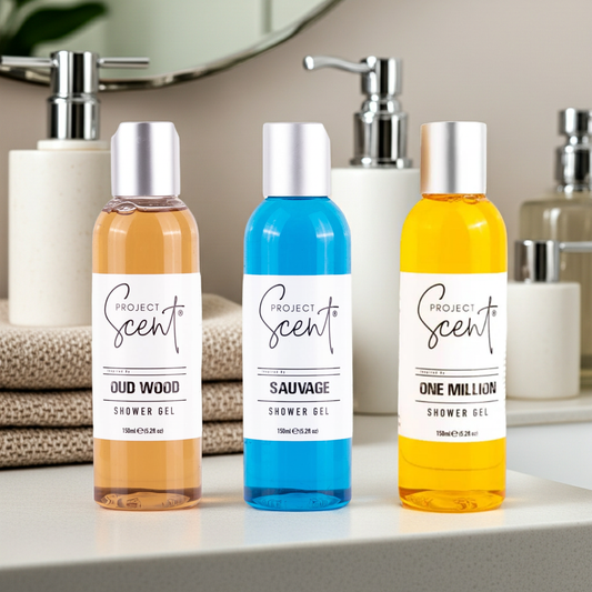 Aftershave Inspired Shower Gel Bundle – One Million, Oud Wood & Sauvage Dupe