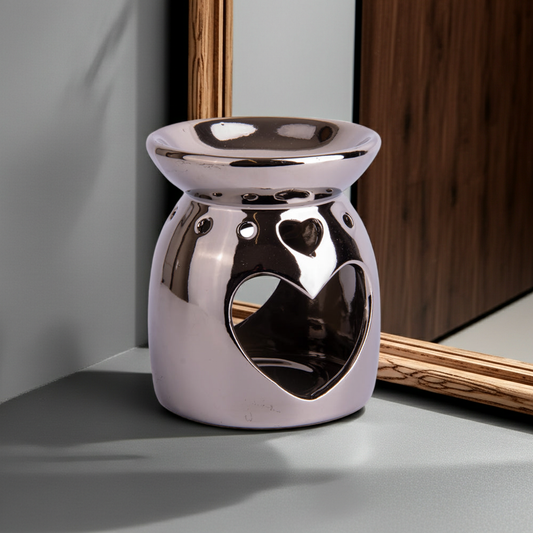 Chrome Heart Tea Light Wax Melt Burner | Home Fragrance
