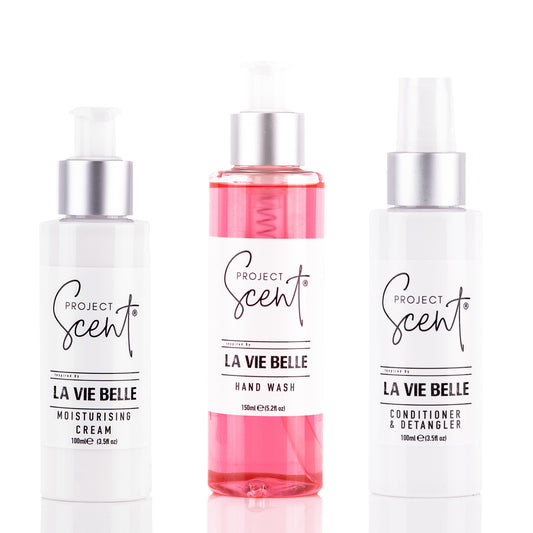 Moisture and Hair Care Bundle with moisturising cream leave in conditioner and hand wash