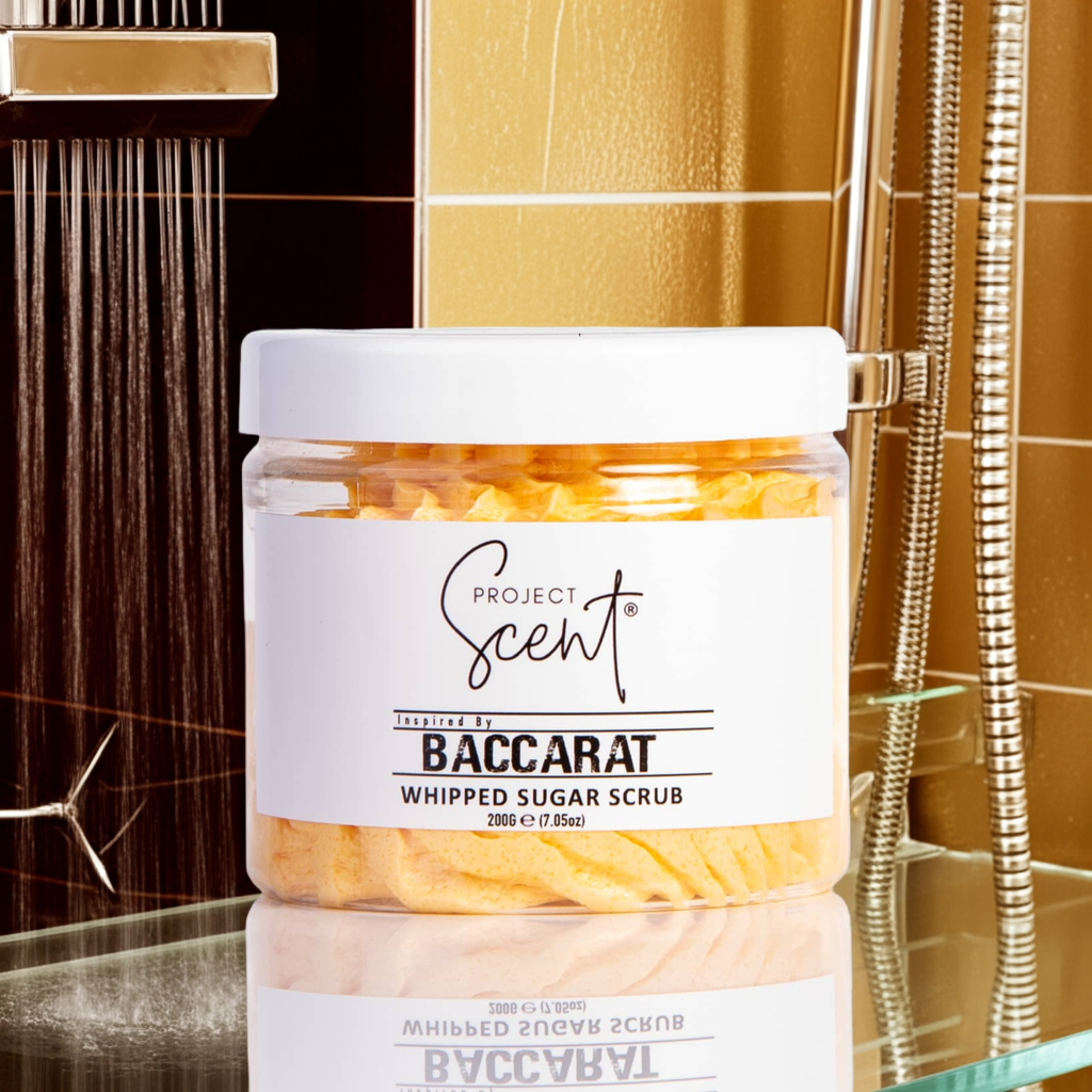 Baccarat Inspired Whipped Sugar Scrub With Vitamin E & Cocoa Butter 200g