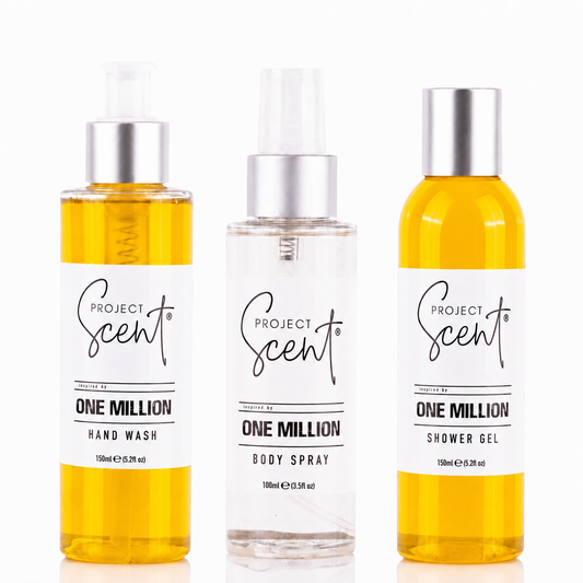 One Million inspired scent layering bundle with matching shower gel hand wash and body spray