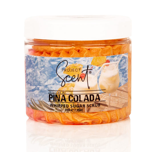 Pina Colada Inspired Whipped Sugar Scrub With Vitamin E & Cocoa Butter 200g