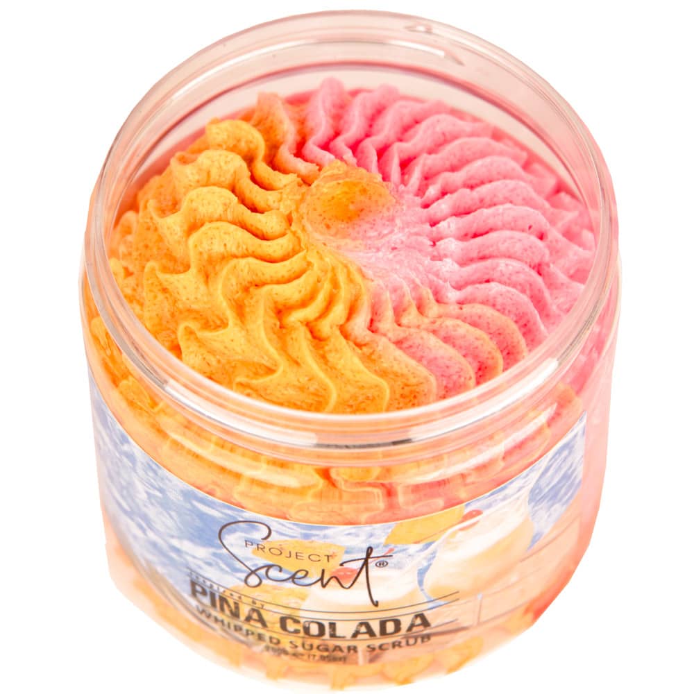 Pina Colada Inspired Whipped Sugar Scrub With Vitamin E & Cocoa Butter 200g