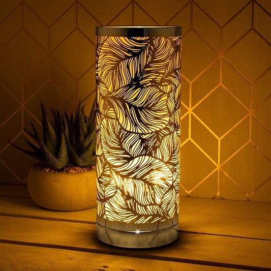 Aroma Lamp Amber & Silver Leaf – LP46015