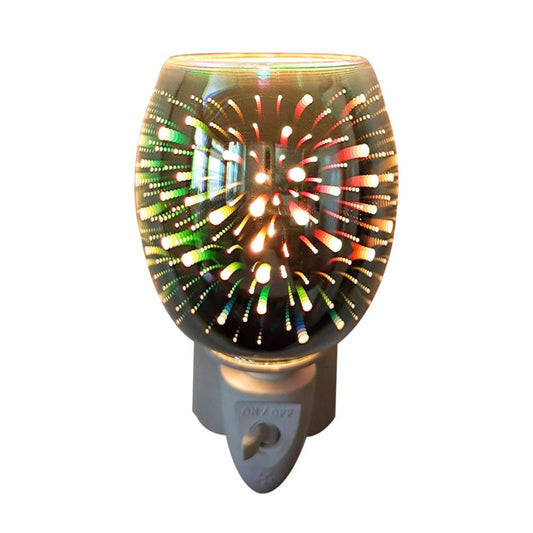 Silver Fireworks 3D Plug in Warmer L-7202