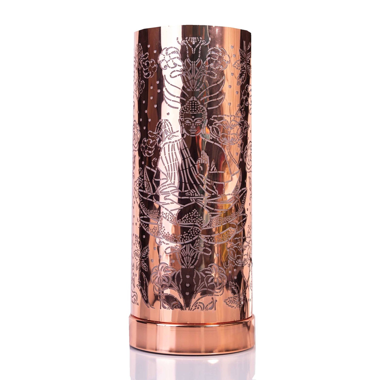 Sil Electric Wax Melt Burner Rose Gold Cylinder Buddha Oil Warmer