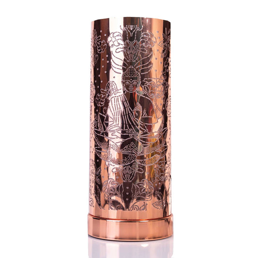 Sil Electric Wax Melt Burner Rose Gold Cylinder Buddha Oil Warmer