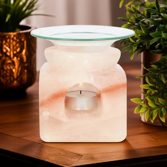 Himalayan Salt Cube Oil Burner | 2kg Aromatherapy Wax Warmer