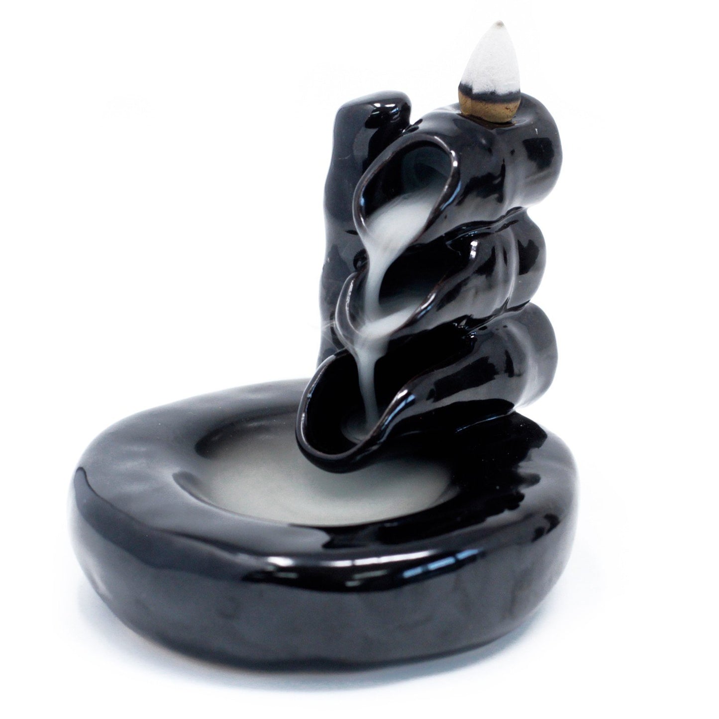 Back Flow Incense Burner - Bamboo & Pool BackF-05