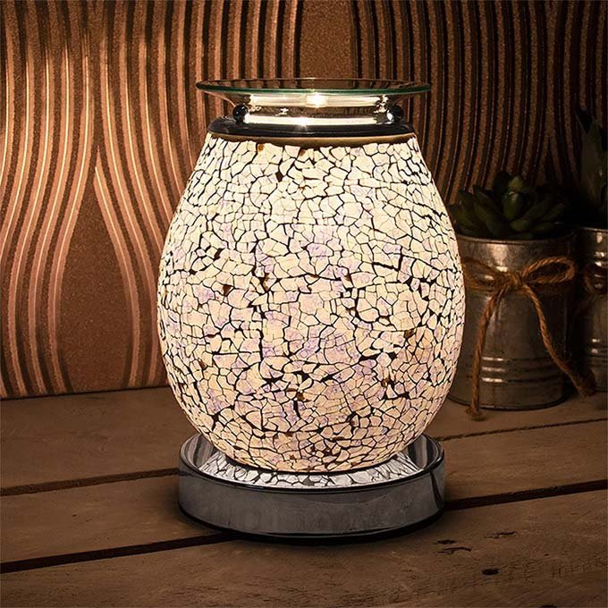 Lilac Electric Mosaic Wax Melt Burner Lamp LP47486