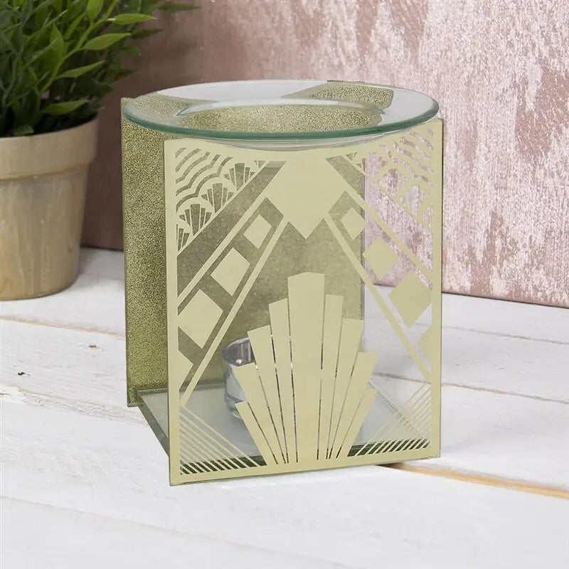 Gold Gatsby Glass Wax Melter / Oil Burner Spar22 My Store