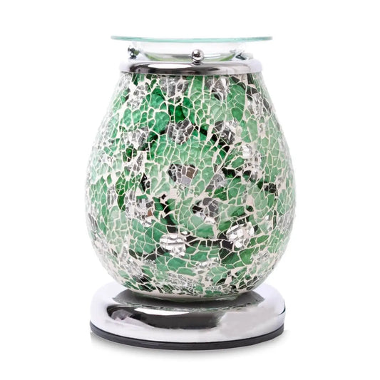 Green Mosaic Electric Wax Melt Burner AR1466