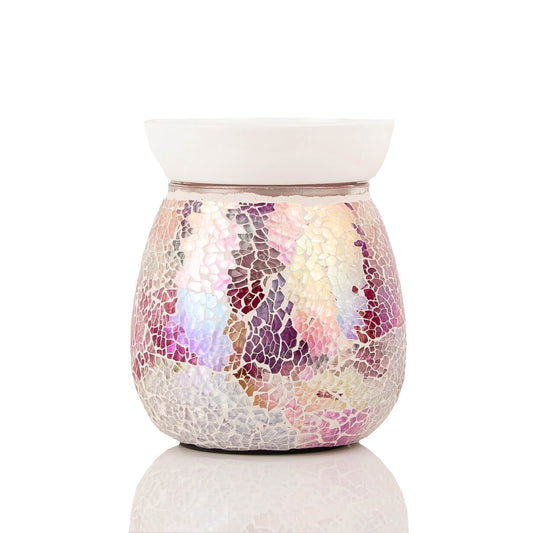 Glass Mosaic Effect Pink Oil Burners for Wax Melts & Candle