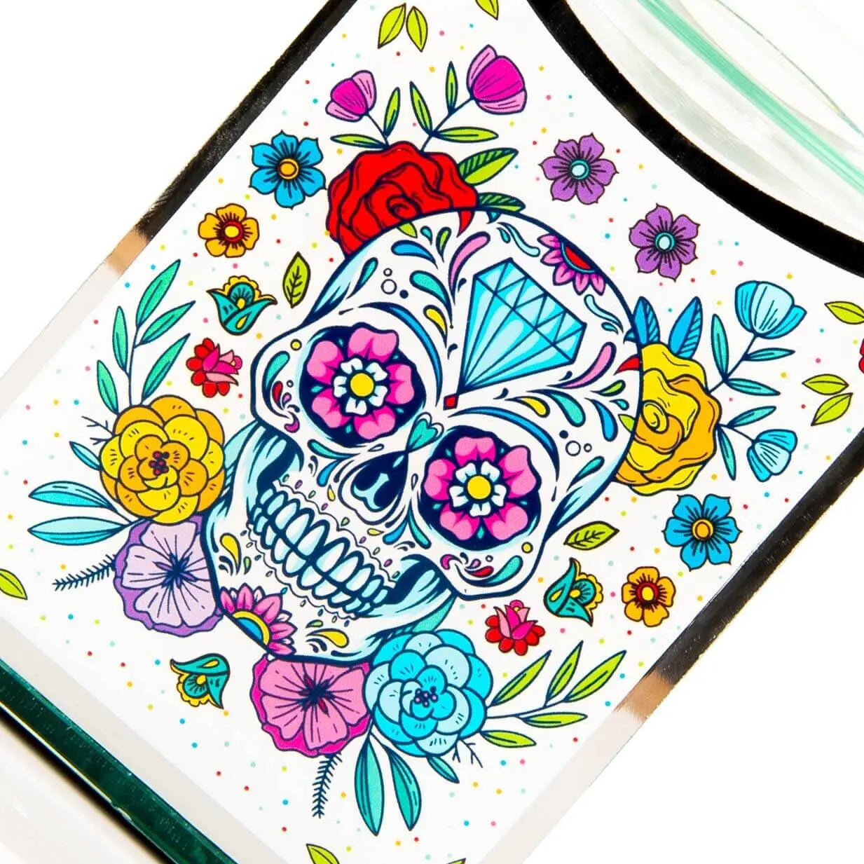 Sugar Skull Floral Glass Wax Melt / Oil Burner My Store