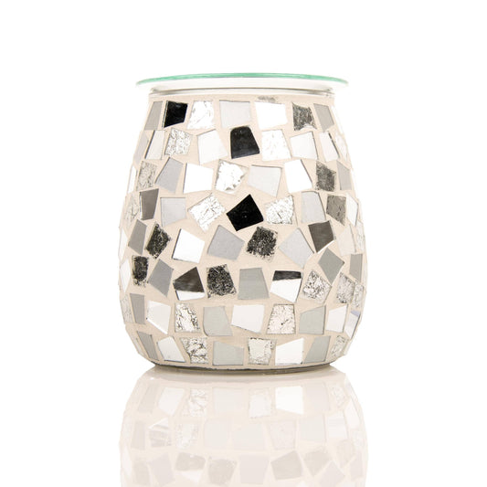 Glass Mosaic Aroma Lamp 15cm - Mirrored 7750