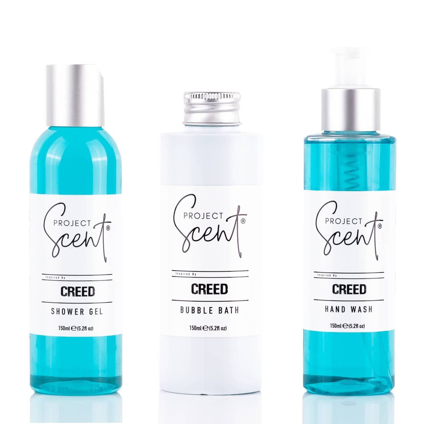 Creed Inspired Shower Gel, Hand Wash & Bubble Bath Bundle