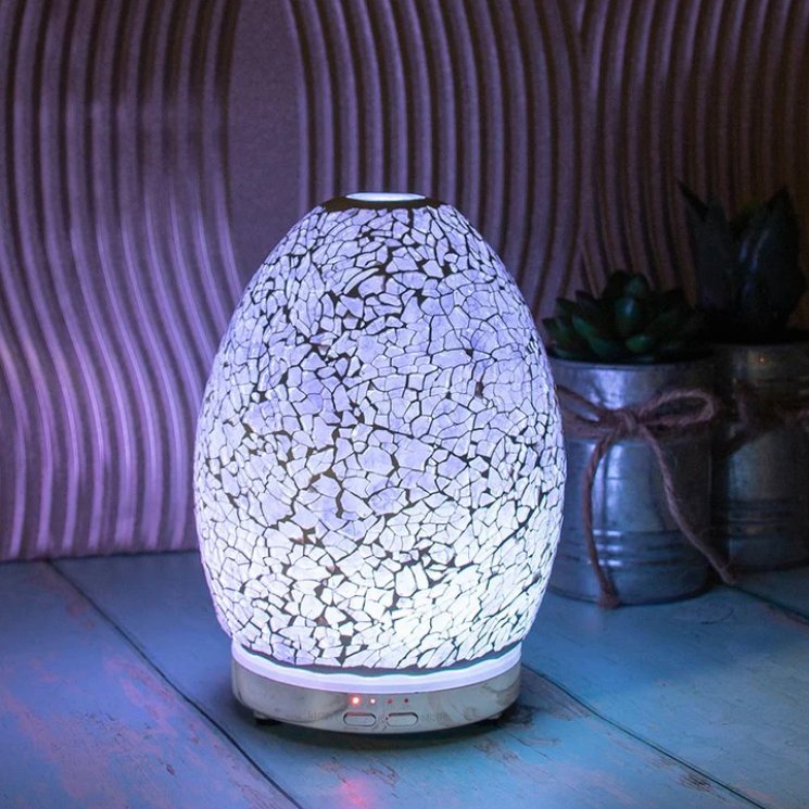 Lilac Mosaic Egg Aroma Humidifier Diffuser LP47488
