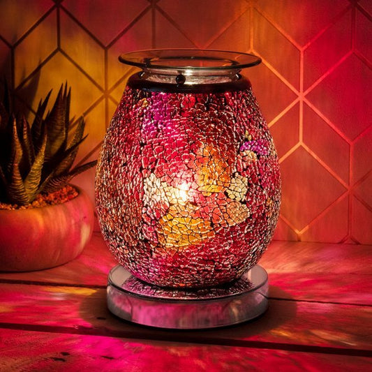 Red Mosaic Touch Electric Wax Melt Burner LP45321