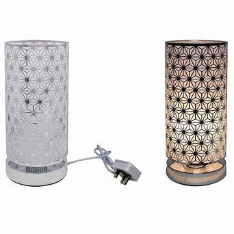 Silver Small Geometric Touch Lamp LP45804