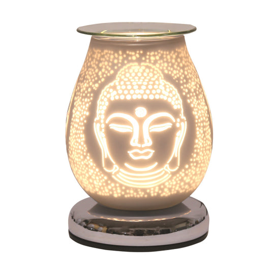 Electric Wax Melt Burner Touch - White Satin Buddha AR1641